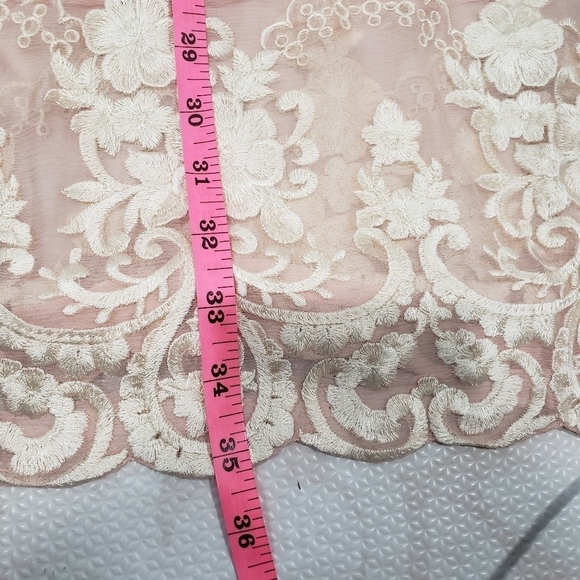 Agha Noor Floral Embroidered Sheer Kurti Size Medium - Picture 10 of 15